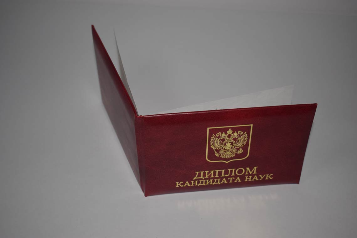 Диплом Кандидата Наук 2001-2012 в Стерлитамаке корка