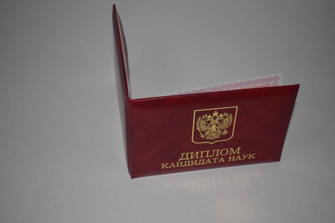 Диплом Кандидата Наук 2013-2016 в Стерлитамаке корка