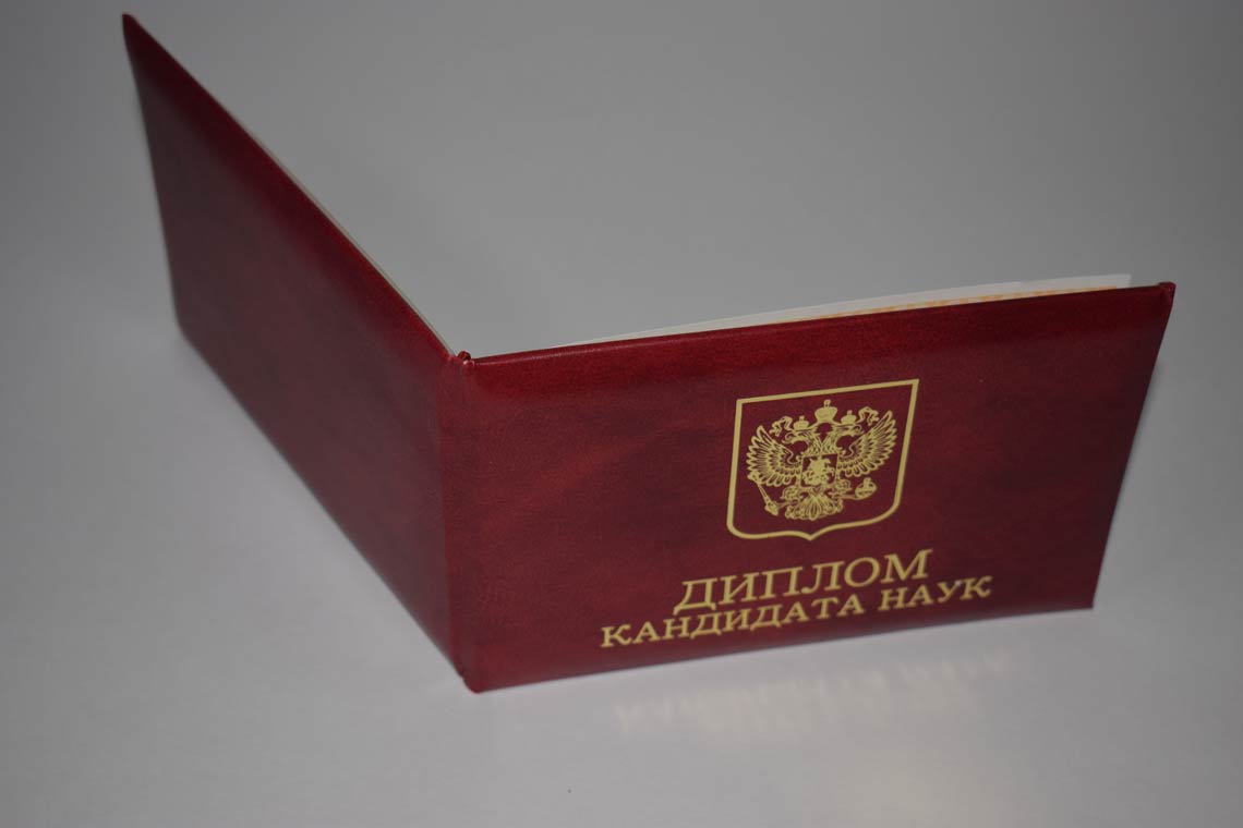 Диплом Кандидата Наук 2017-2025 в Стерлитамаке корка