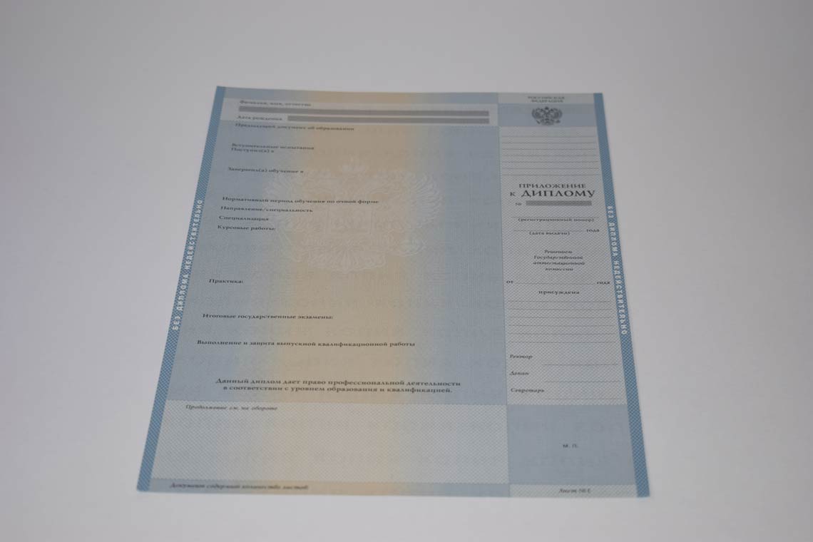 Диплом Магистра с 2003-2008 в Стерлитамаке приложение